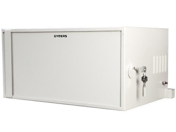 Шкаф антивандальный настенный 19 9U металлическая дверь GYDERS GDR-96040GA