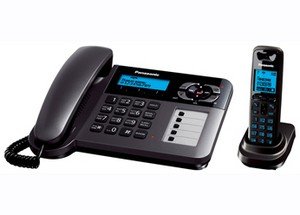 Радиотелефон Panasonic KX-TG6461Ru (с проводной базой и автоответчиком)