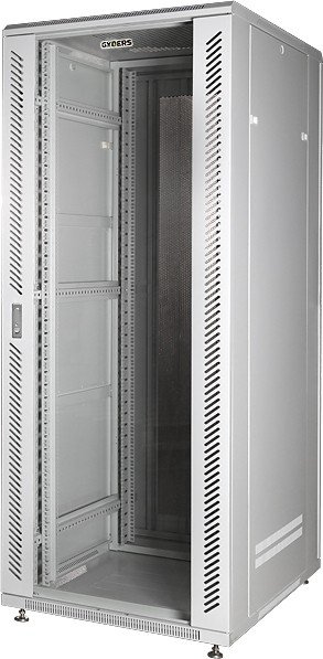 Шкаф телекоммуникационный серверный напольный 19 47U 800x1000x2250 мм стеклянная дверь GYDERS GDR-478010G