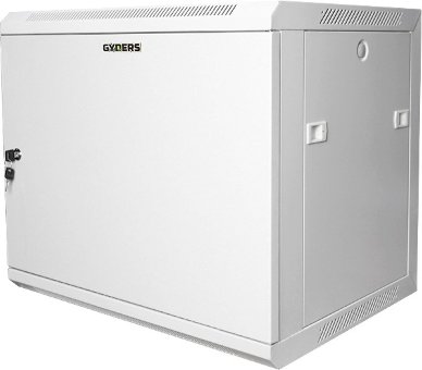 Шкаф настенный 19" 6U серый металлическая дверь GYDERS GDR-66035GM